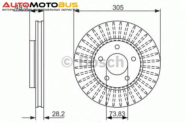 Фото Диск тормозной Bosch 0986479698