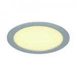 фото ECO LED PANEL ROUND светильник встраиваемый c 132 SMD LED, 14Вт, 3000K, 1000lm, 120°, 350mA, серебр. | 162514 SLV