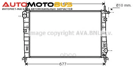 Фото Радиатор охлаждения двигателя Ava FDA2266