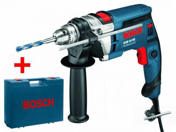 Фото Дрель ударная BOSCH GSB 16 RE в чем. (750 Вт