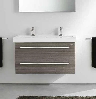 Фото Berloni Bagno Fusion FUBS04T2F Тумба с керамической раковиной на 105 см