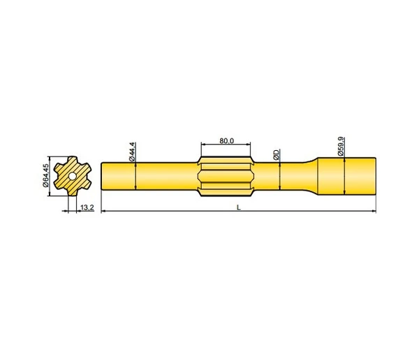 Фото Хвостовик аналог Atlas Copco BBE 57