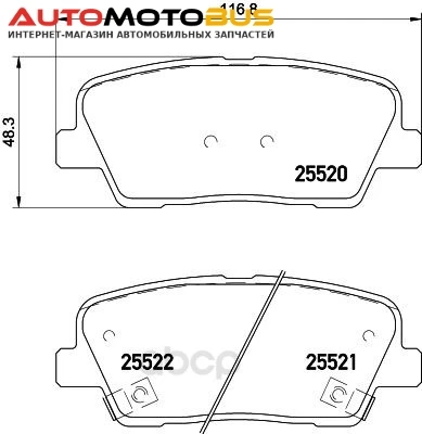 Фото Колодки тормозные Brembo P30081