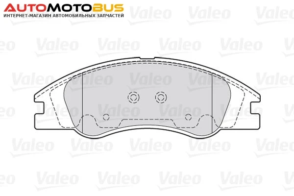 Фото Комплект тормозных дисковых колодок Valeo 301705