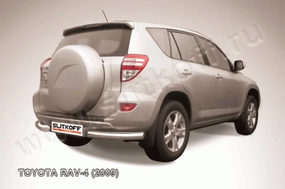 Фото Slitkoff Уголки d76 черные TOYOTA RAV-4 (2009)