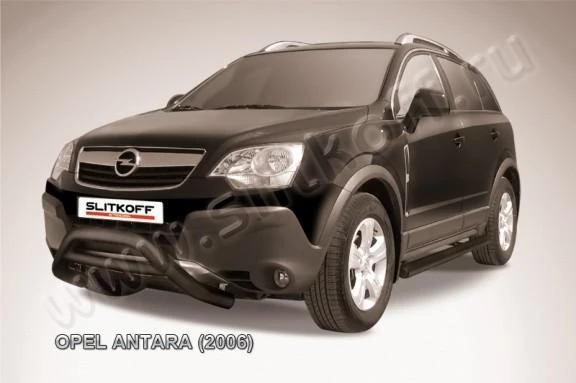 Фото Slitkoff Кенгурятник d76 низкий черный OPEL ANTARA (2006)