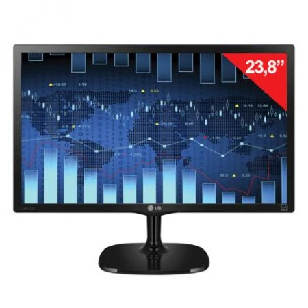 Фото Монитор LED 23,8" (58 см) LG IPS, 16:9, HDMI, D-Sub, 250 cd, 1920x1080, 5 ms, черный