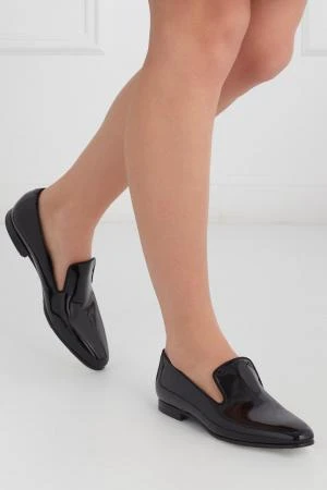 Фото BOSS Ботинки из лакированной кожи Loafer