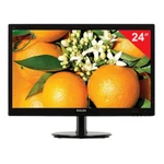 фото Монитор LED 24" (61 см) PHILIPS 246V5LHAB, 1920x1080, TN+film, 16:9, HDMI, D-Sub, 250 cd, 5 ms, черный