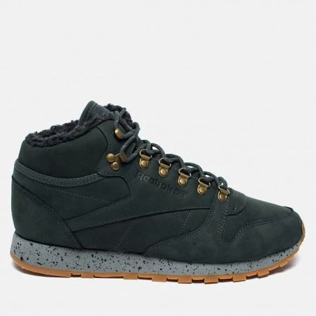 Фото Reebok Classic Leather Mid Sherpa II Perfect Split Dark Green