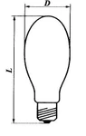 фото Лампа ДРВ 750 (Е40)