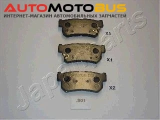 Фото Тормозные колодки дисковые Japanparts PPS01AF