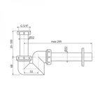фото Сифон для раковины/биде AlcaPlast A45F-DN32