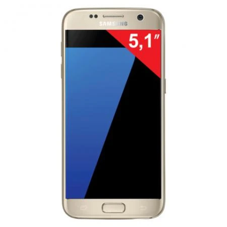 Фото Смартфон SAMSUNG Galaxy S7, 2 SIM, 5,1", 4G (LTE), 5/12 Мп, 32 Гб, microSD, платина, металл и 3D-стекло