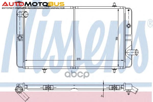 Фото Радиатор охлаждения Nissens 634811