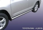 фото Slitkoff Пороги d57 труба черные TOYOTA RAV-4 (2010)