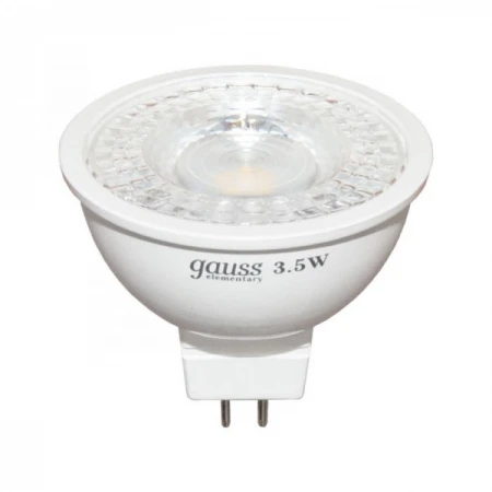 Фото Светодиодные лампы Gauss LED Elementary LENS MR16 GU5.3 3.5W 2700-4100K