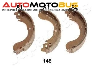 Фото Комплект тормозных колодок JAPANPARTS GF-146AF