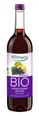 Фото Натуральный сироп из черной смородины и лимона Hollinger Blackcurrant-Lemon Fruitsyrup, 700 мл