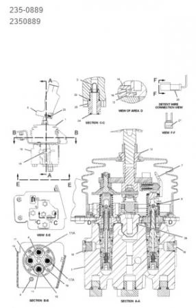 Фото CAT D6N: Блок управления двигателем (джойстик) арт.235-0889