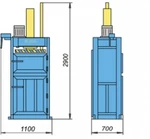 фото Пресс пакетировочный для вторсырья