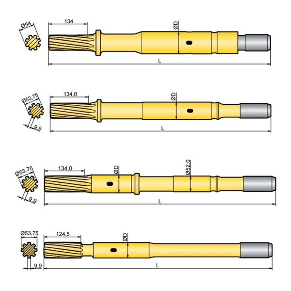 Фото Хвостовик аналог Atlas Copco COP 2550, 2550EX, 2550UX