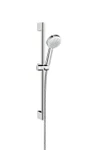 фото Hansgrohe Crometta 100 1jet EcoSmart 26655400 Душевой гарнитур (хром/белый)