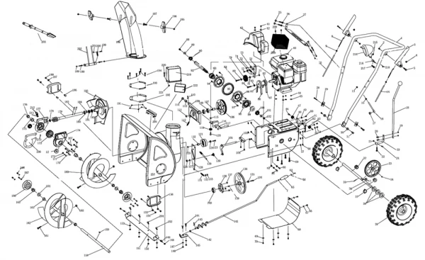 Фото Aiken Кронштейн снегоуборщика AIKEN MST 551Q (рис.16)