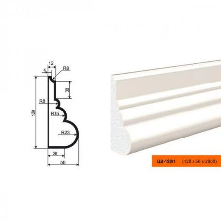 Фото Молдинг ЦВ-120/1