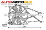 фото Bентилятор охлаждения двигателя Opel Astra, Zafira 04 Ava OL7649