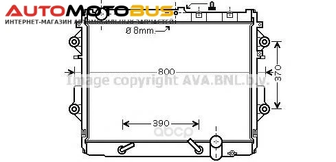 Фото Pадиатор системы охлаждения акпп Toyota Landcruiser 07 Ava TO2490