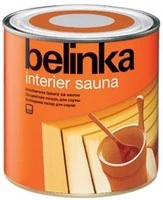 Фото BELINKA INTERIER SAUNA (БЕЛИНКА ИНТЕРЬЕР САУНА) — бесцветная водная пропитка-лазурь для сауны, бани