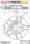 фото Тормозной диск brembo 09.7629.75