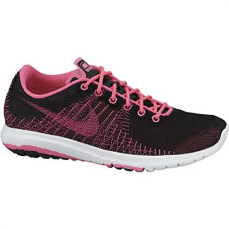 Фото Nike Flex Fury Girls Athletic Shoe (3.5, BLACK/WHITE-PINK POW-VVD PINK)