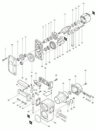 Фото Ловитель для HM1400 отбойный молоток Makita HM1400 рис.(74)