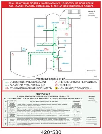 Фото План эвакуации при пожаре