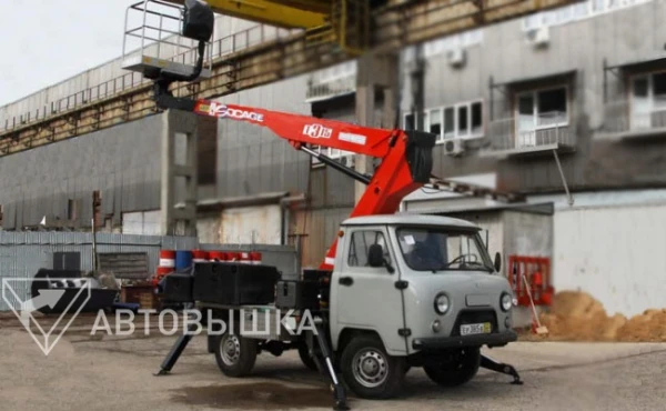 Фото Автоподъемник телескопический автовышка 15 метров Socage T-315 на шасси УАЗ-3303