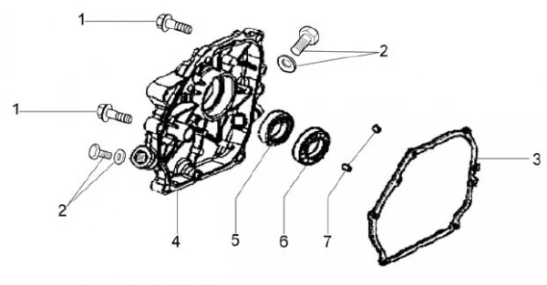 Фото Efco Фланец культиватора Efco MZ 2050 R - MZ 2050 RX (рис. 4)