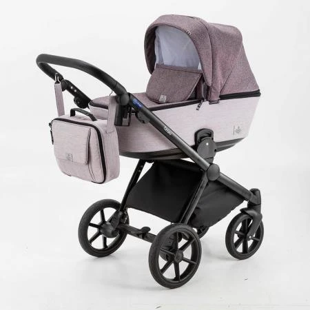 Фото Коляска 3 в 1 BeBe-mobile Cezaro светло-серый/светло-розовый