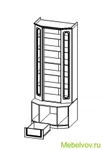 фото Шкаф для посуды (эркер) Азалия 10Р