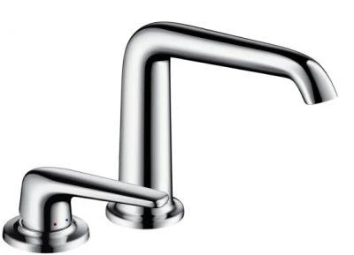 Фото Hansgrohe Axor Bouroullec 155 19143000 Смеситель для умывальника на 2 отверстия (хром) | интернет-магазин сантехники Santehmag.ru