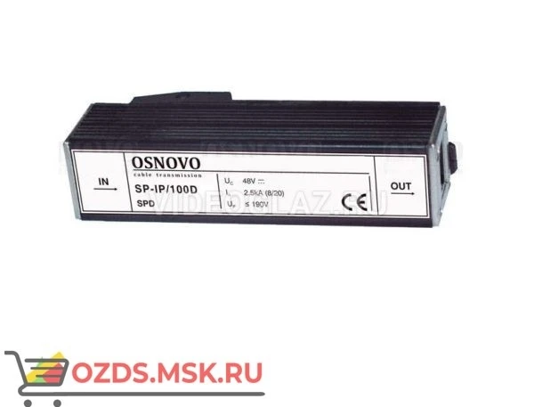 Фото OSNOVO SP-IP100D Грозозащита цепей управления и IP-сетей