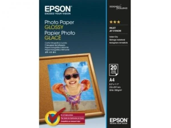 Фото Расходные материалы Epson Photo Paper Glossy 200 гр/м2, A4 (20 листов)