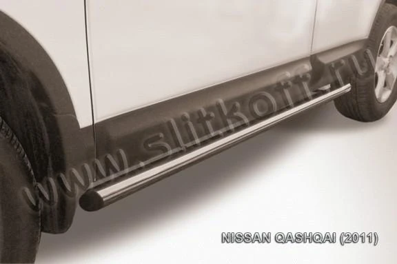 Фото Slitkoff Защита порогов d57 труба Nissan Qashqai 2011