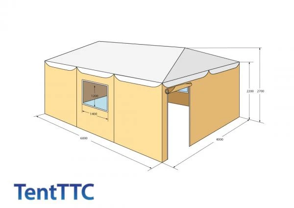 Фото Типовая тентовая палатка 24 м2