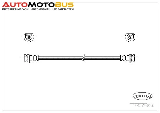 Фото Шланг тормозной CORTECO 19032893