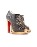 фото Christian Louboutin Ботильоны с открытым носом Manon 120 Lame/Specchio