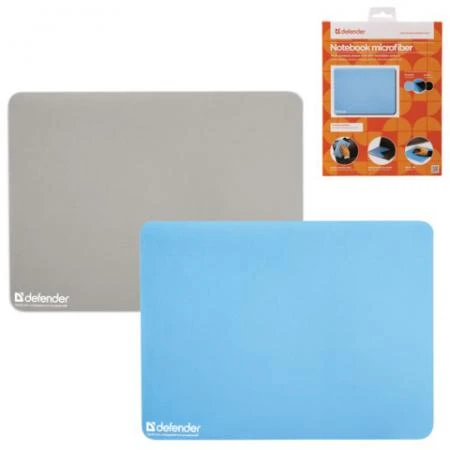 Фото Коврик для мыши DEFENDER Notebook microfiber, микрофибра+sbr, 300х225х1,2 мм, 2 цвета