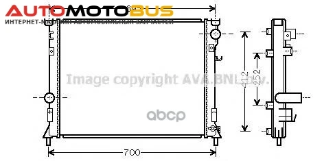 Фото Радиатор системы охлаждения AVA QUALITY COOLING CR2097