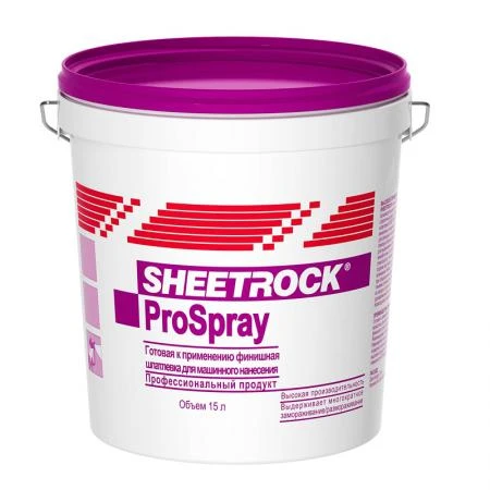 Фото Шпатлевка Sheetrock ProSpray для машинного нанесения 25 кг